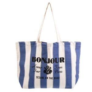 SÉZANE • Blue Striped BonJour Shopper Tote Bag
